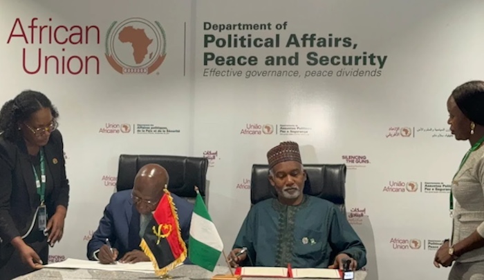 Nigeria And Angola Sign Visa Waiver Agreement For Diplomatic Passport Holders At AU Summit In Addis Ababa