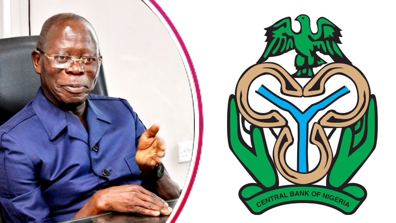 Oshiomhole Commends CBN Reforms Under Cardoso