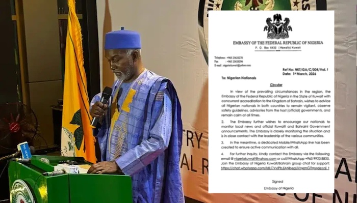 Nigerian Embassy In Kuwait Issues Safety Advisory To Citizens Amid Regional Tensions