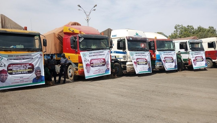 Kano Flags Off Distribution of 100,000 Bags of Rice Donated by Dangote Foundation