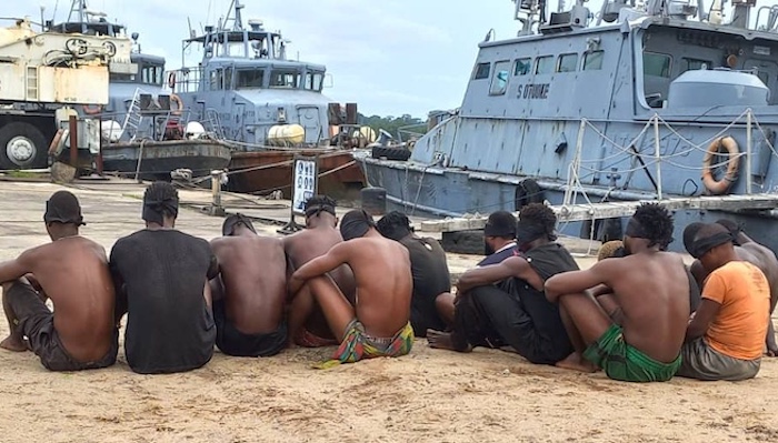 Nigerian Navy Intercepts 44,000 Litres Of Illegal Fuel, Arrests Eight In Rivers