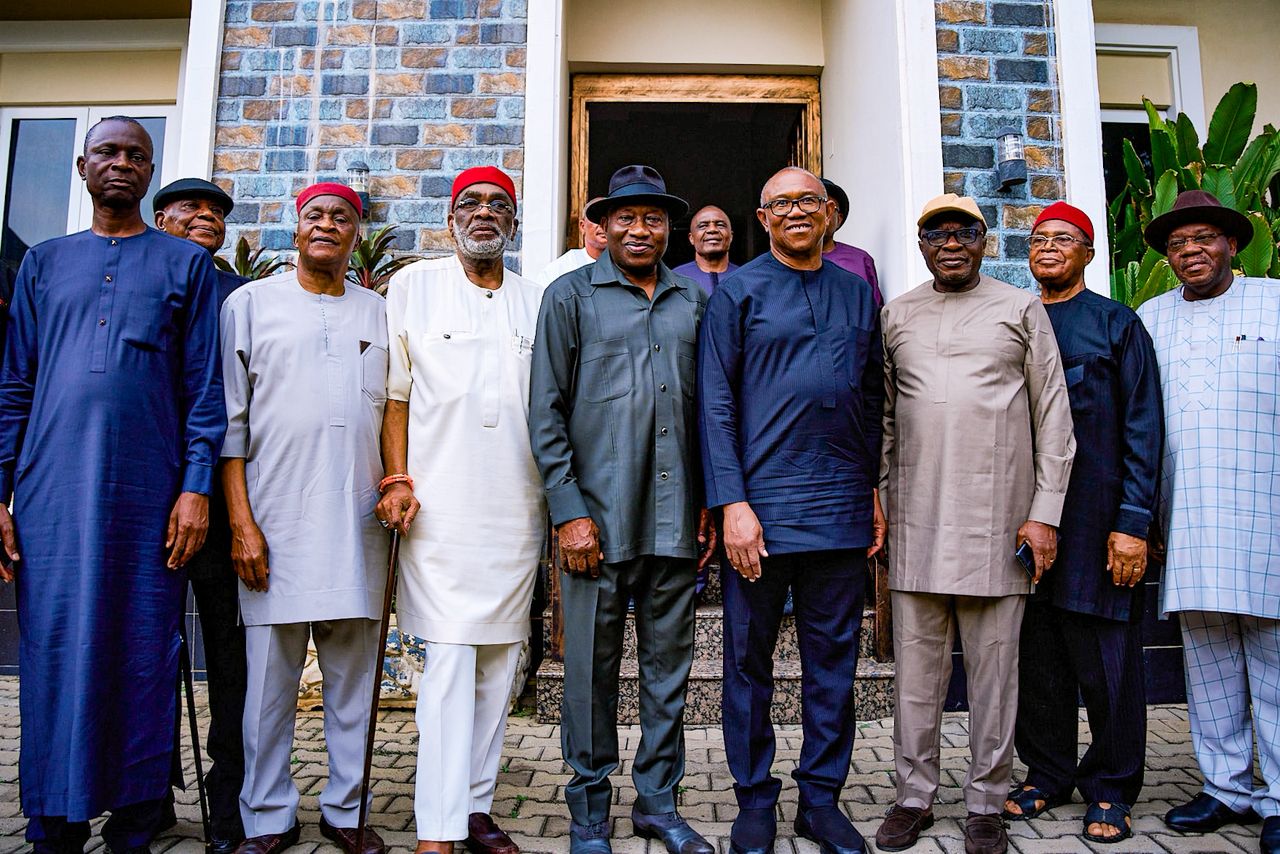 Peter Obi Meets Jonathan In Abuja To ‘Discuss Nigeria’s Future’