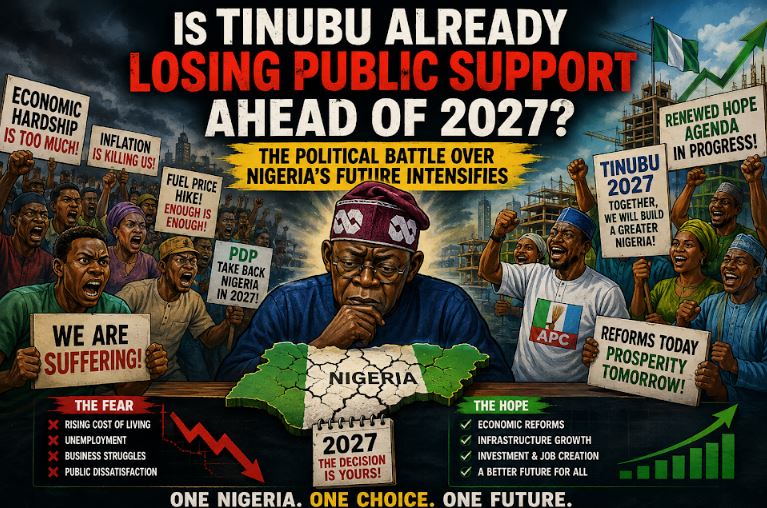 Is Tinubu Already Losing Public Support Ahead Of 2027?